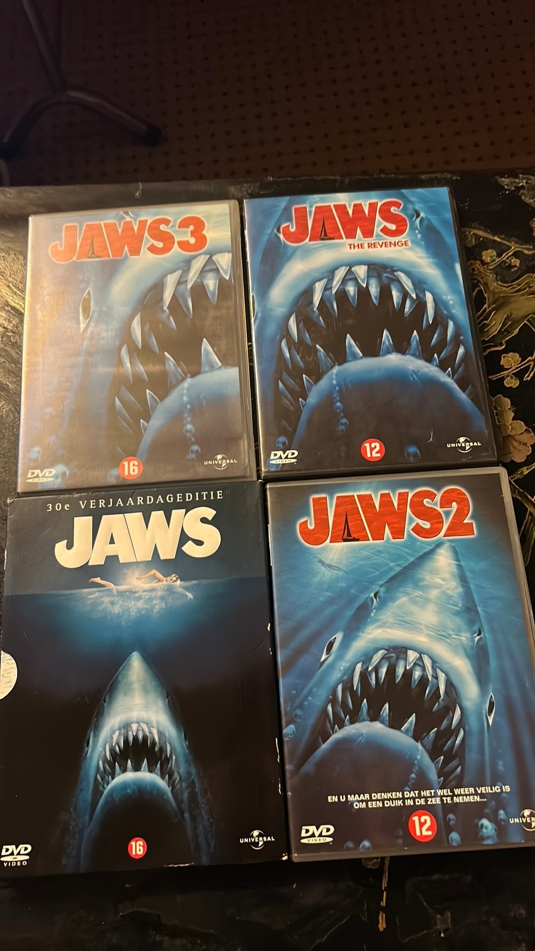 Jaws 1-4, Ophalen of Verzenden, Zo goed als nieuw