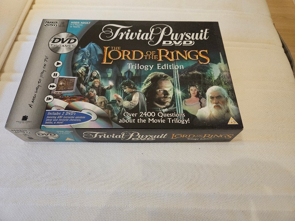 Trivial Pursuit DVD The Lord Of The Rings - Trilogy Edition, Een of twee spelers, Ophalen, Gebruikt, Parker