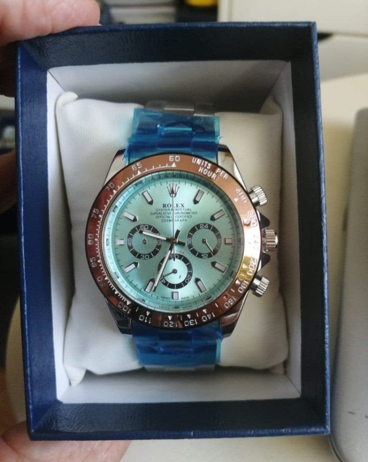 Rolex Oyster perpetual Ice-BleuDaytona  Ice-Bleu, Bijoux, Sacs & Beauté, Montres | Hommes, Rolex, Enlèvement ou Envoi, Acier, Acier