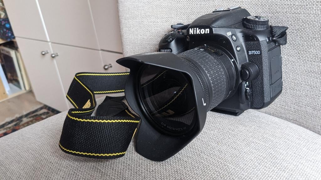 Nikon-kit — D7500 + D3200 + 3 lenzen + accessoires, Ophalen, Gebruikt, Spiegelreflex, Nikon