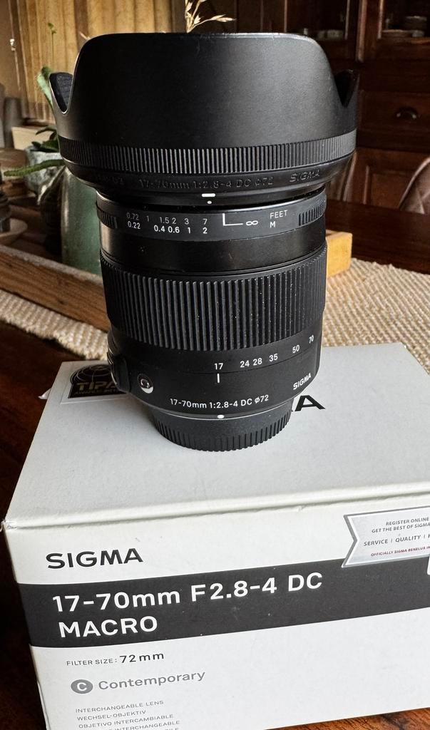 Sigma 17-70mm F2.8-4 DC Contemporary (Nikon), Audio, Tv en Foto, Verzenden, Zo goed als nieuw