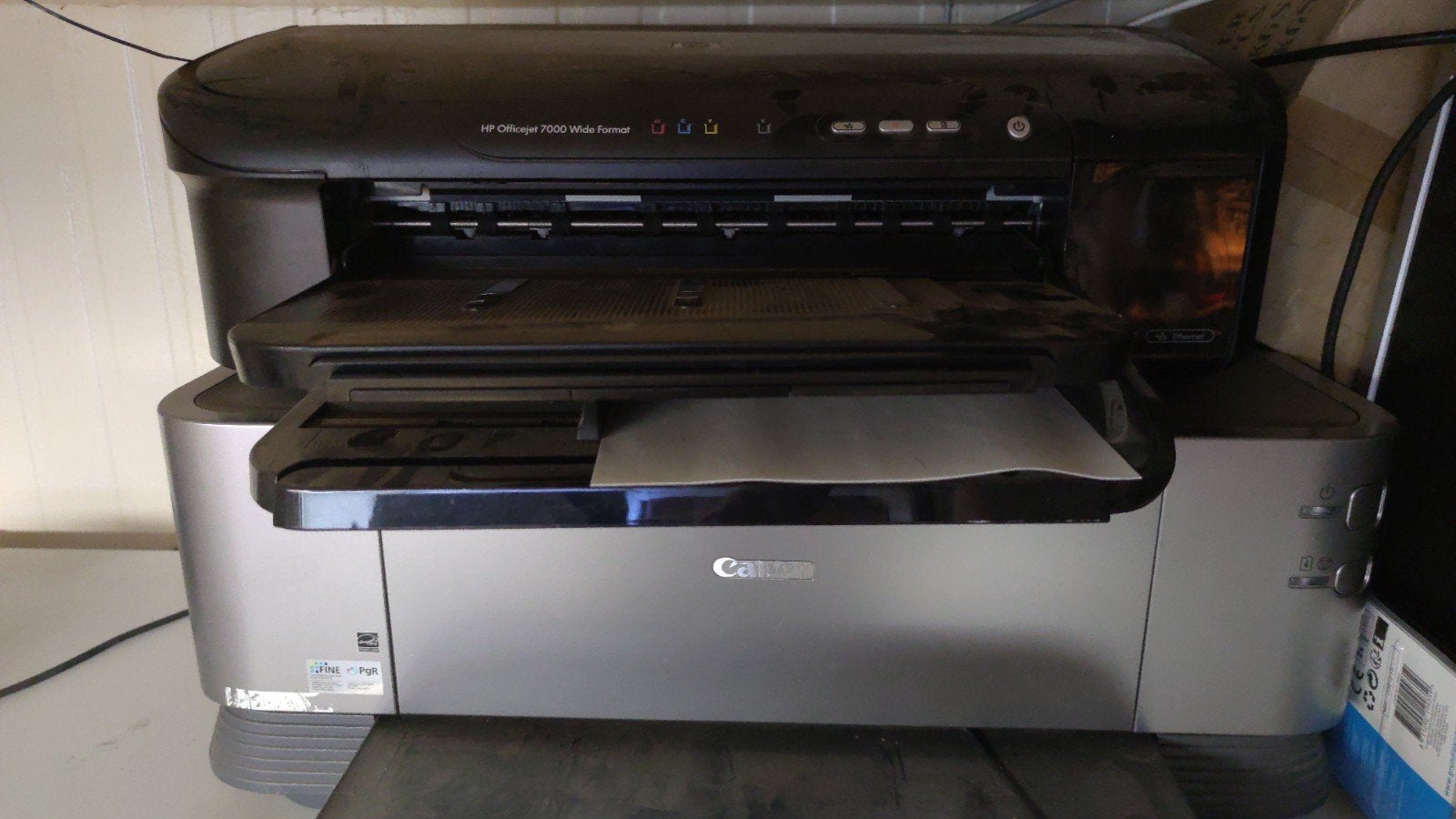Hp Officejet 7000 + Canon IX7000 A3 printers voor onderdelen, Computers en Software, Printers, Ophalen, Fotoprinter, Kleur printen