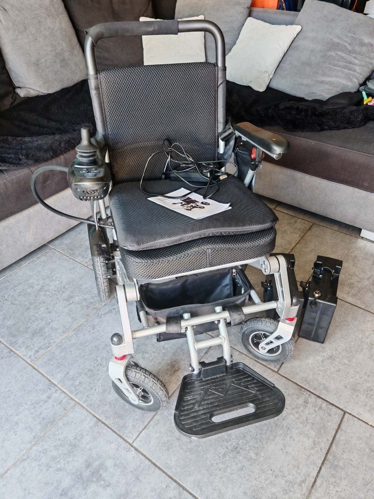 Chaise électrique ByteTecpeak D10, Enlèvement, Comme neuf, Fauteuil roulant électrique