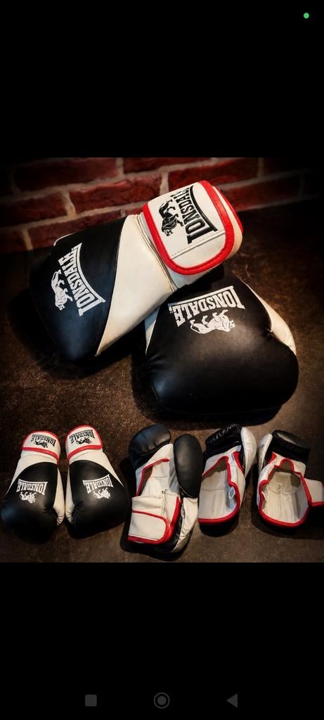 Gants de boxe Lonsdale L/XL – très bon état, Sports & Fitness, Enlèvement, Gants de boxe