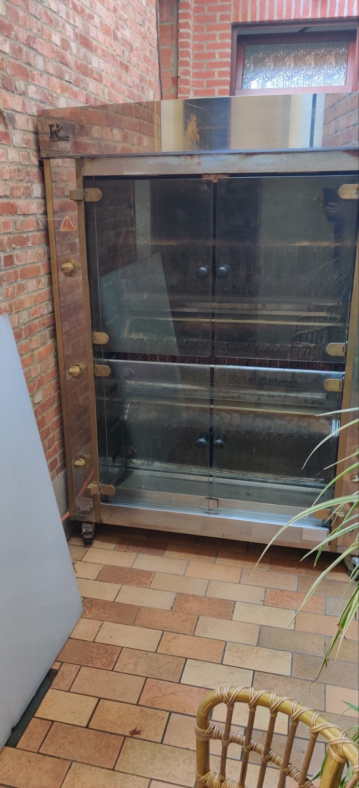 rottiserie Inox/ Messing Rotisol gas, Electroménager, Gaz, Gril, Enlèvement, Utilisé