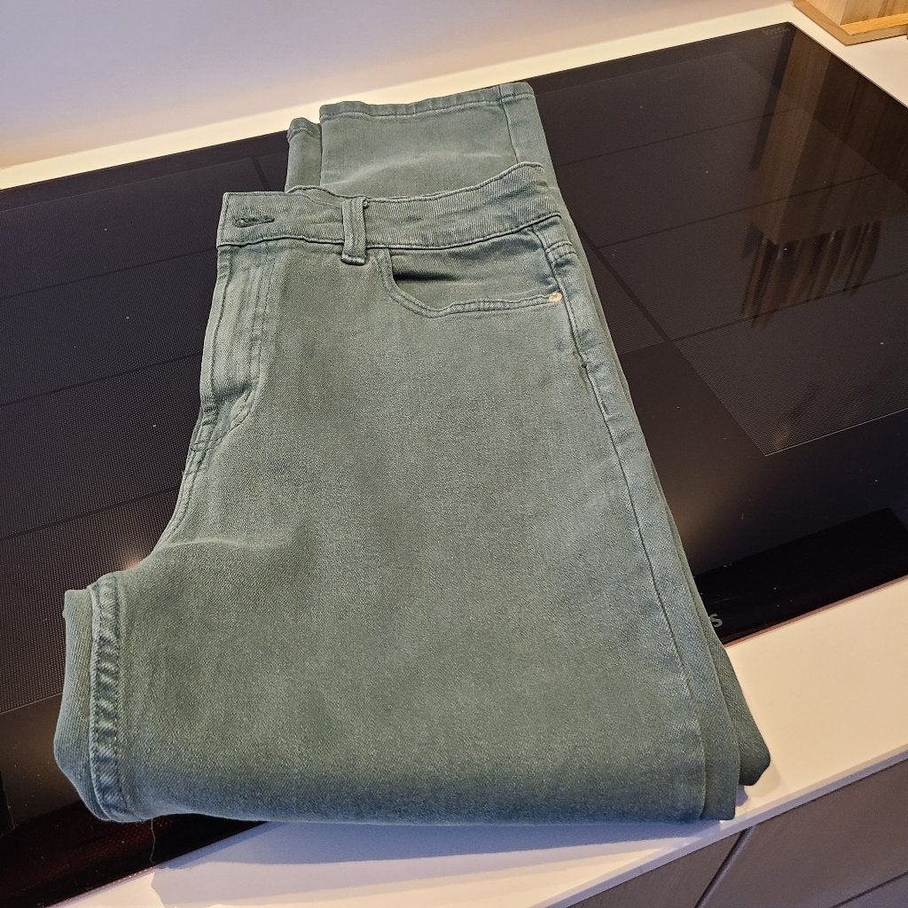 Mooie herenjeans - Groen - Maat 31/32, Ophalen, Gedragen, Groen, Maat 46 (S) of kleiner