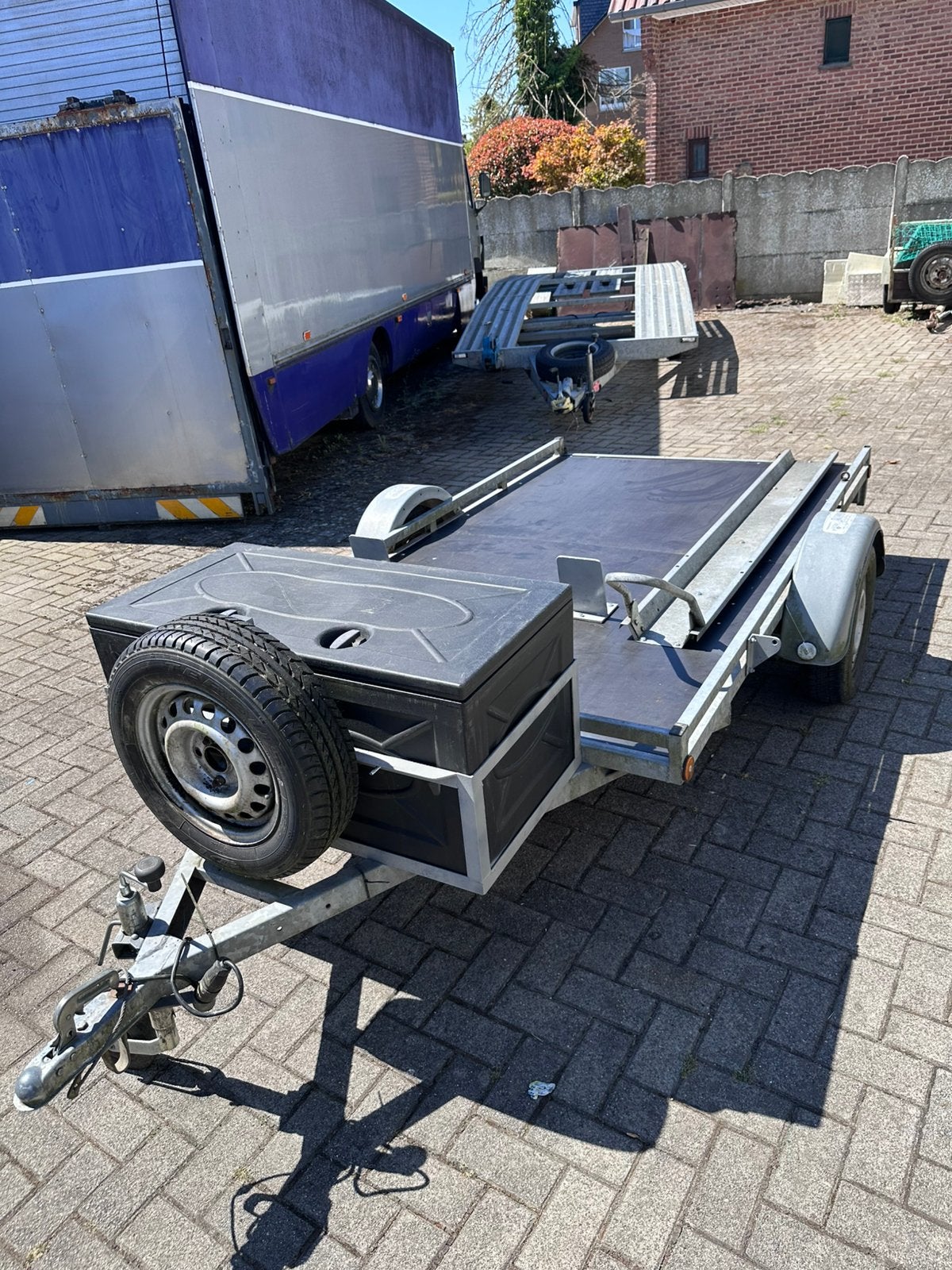 REMORQUE MOTO + QUAD, Enlèvement, Comme neuf