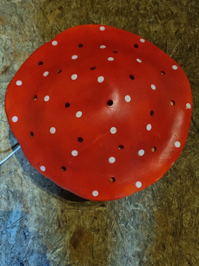 Heico Paddenstoellamp., Ophalen, Gebruikt, Rood, Lamp