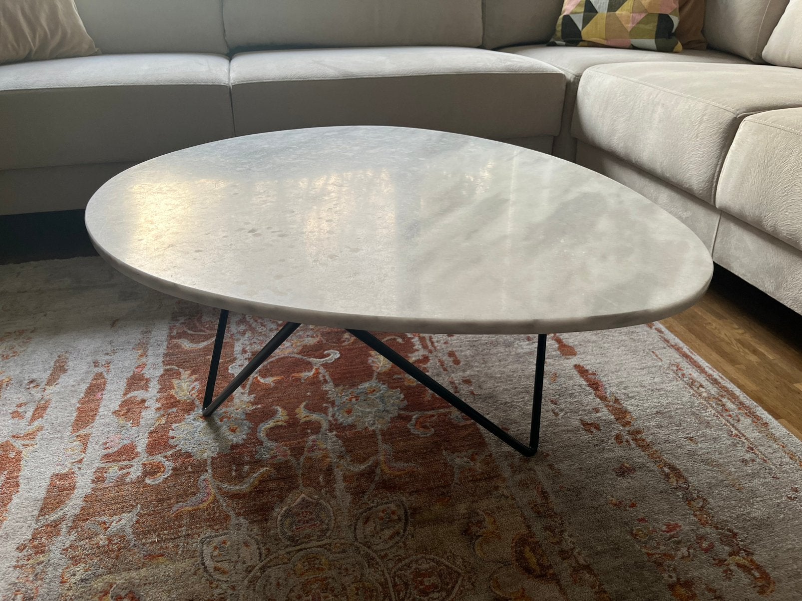 Marmeren tafel ( furnifite), Ophalen, Zo goed als nieuw