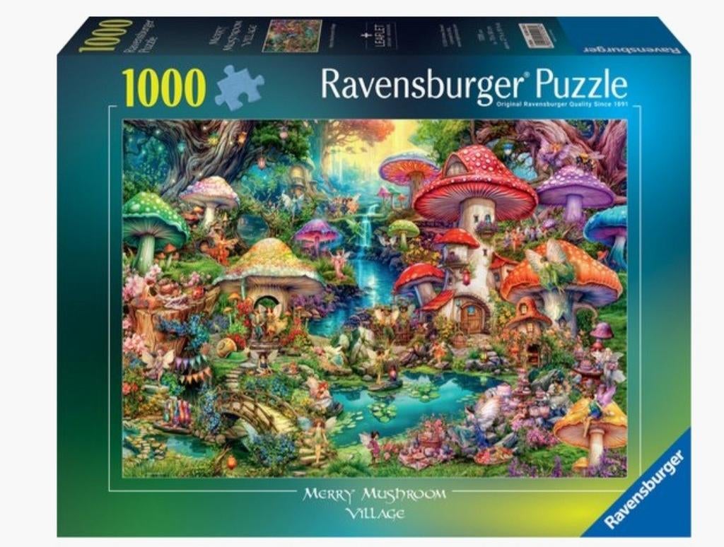 Puzzel 1000 stuks sprookjes fee paddenstoelen, Hobby en Vrije tijd, Ophalen