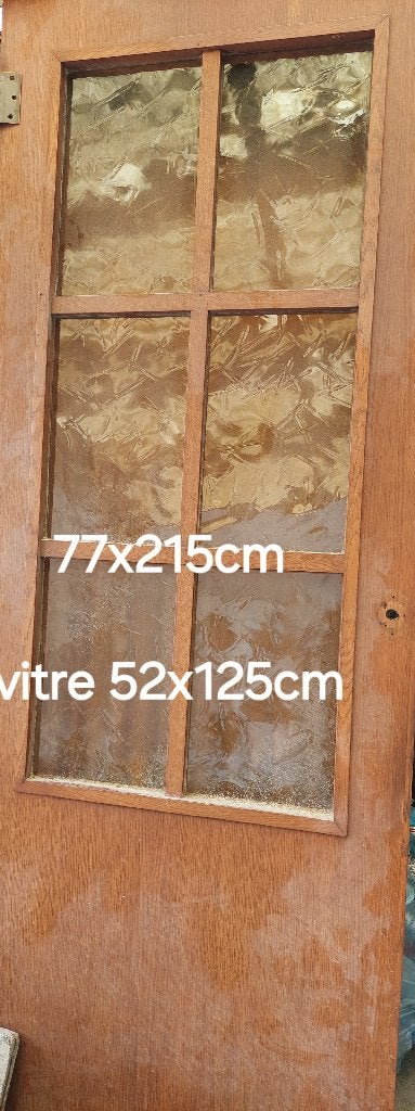 Prix45euro Porte massif vitré tre bon.eta.à jumet77x215 cm, Autos : Pièces & Accessoires, Enlèvement