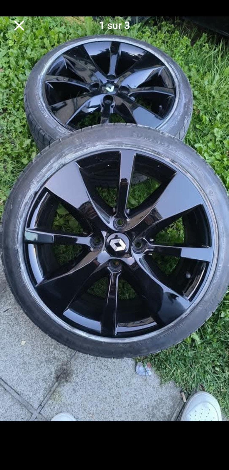 Jante Renault rs noir brillant neuve 16 pouce, Autos : Pièces & Accessoires, Enlèvement