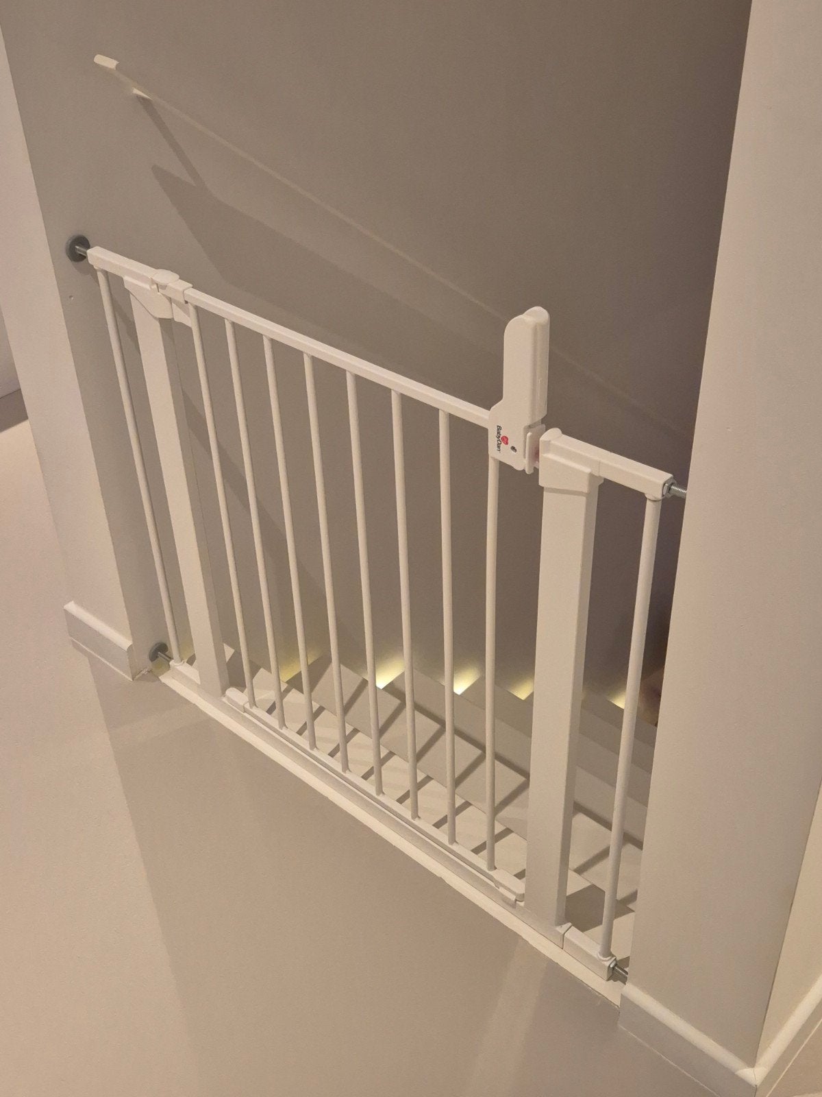 Babydan premier traphekje zonder boren van 73-93cm, Ophalen, Zo goed als nieuw, Klemhekje, Metaal of IJzer