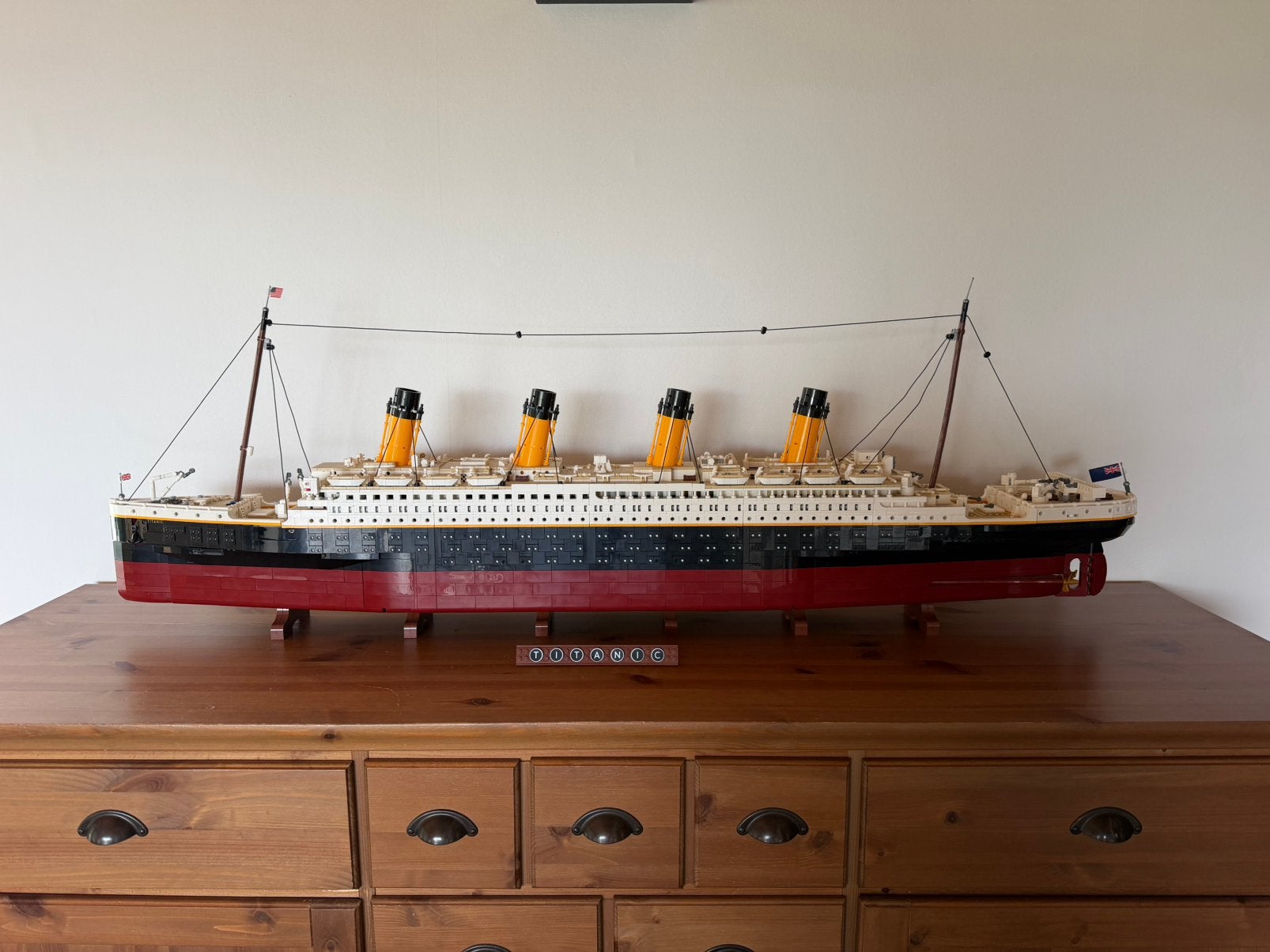 LEGO Titanic 10294 al gemonteerd + LED-kit, Ophalen, Zo goed als nieuw, 1:200 of kleiner, Overige merken