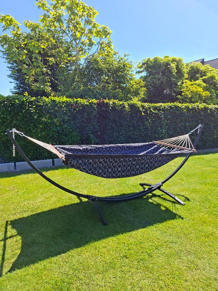 Duvel hangmat nieuw, Tuin en Terras, Ophalen, Meerpersoons, Nieuw, Met standaard