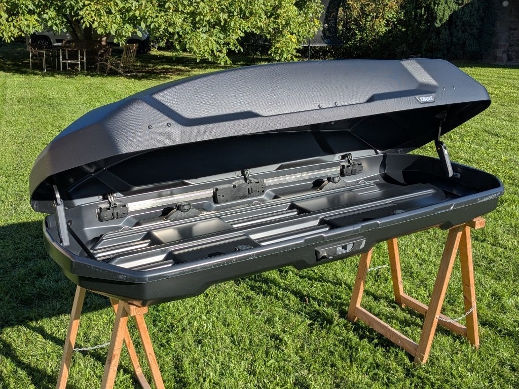 Thule Force 3-dakkoffer, maat L, matzwart, inhoud 450 liter, Autos : Divers, Enlèvement ou Envoi, Comme neuf