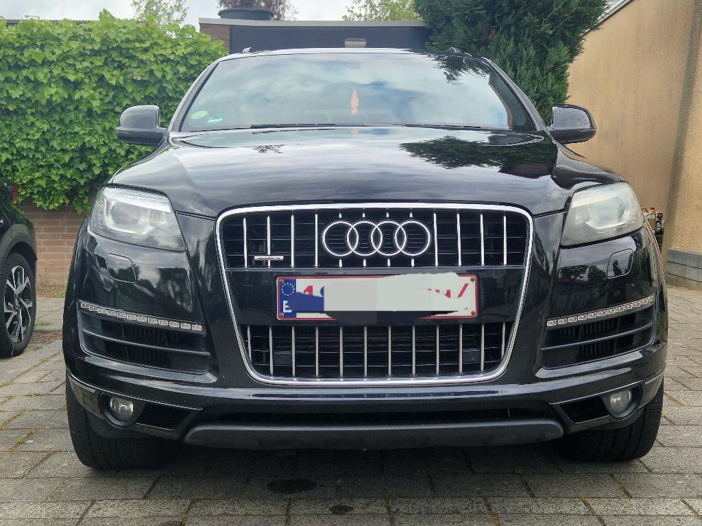 Audi Q7 3.0 TDI Quattro S Line 7 persoons, Auto's, Automaat, Euro 5, Zwart, Automatische klimaatregeling