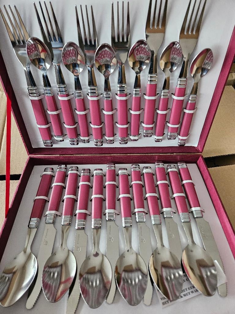 Roze Bestekkoffer - nieuw, Huis en Inrichting, Ophalen