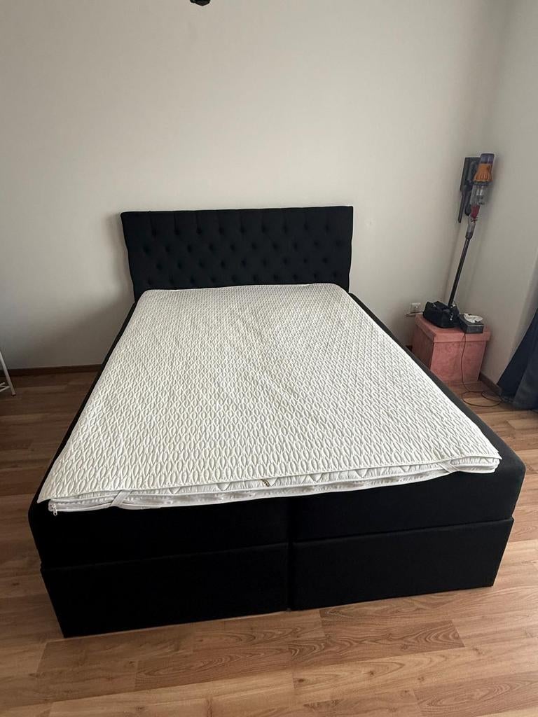 Bed boxspring 160x200 met matras, Ophalen