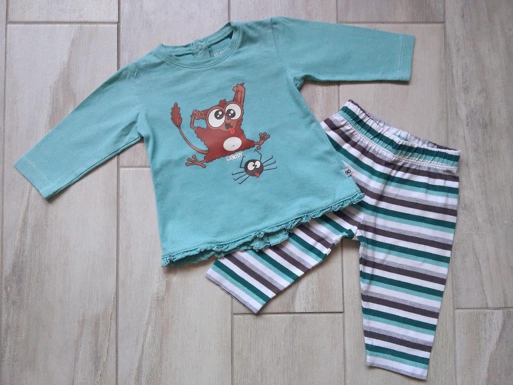 ✿ M62 - Woody pyjama thema spookdiertje, Kinderen en Baby's, Babykleding | Maat 62, Zo goed als nieuw, Meisje, Nacht- of Onderkleding