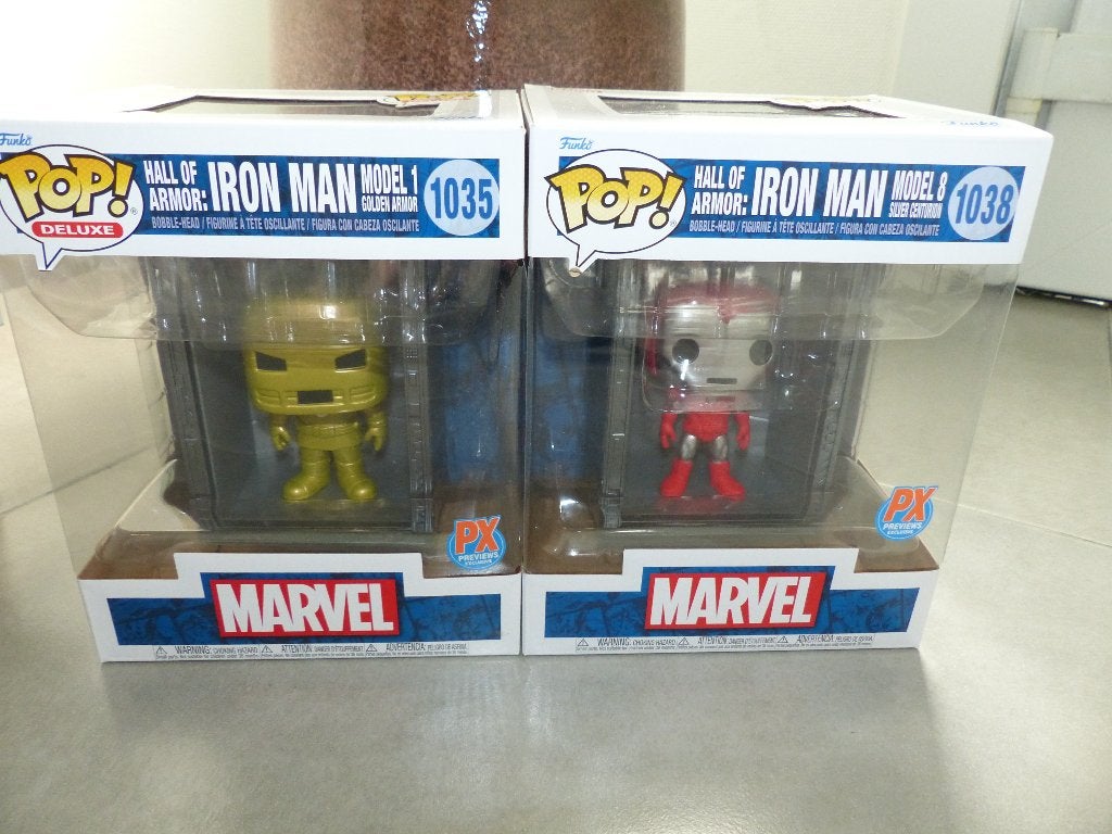 Funko pops deluxe Marvel Iron Man, Verzamelen, Poppetjes en Figuurtjes, Zo goed als nieuw, Ophalen of Verzenden