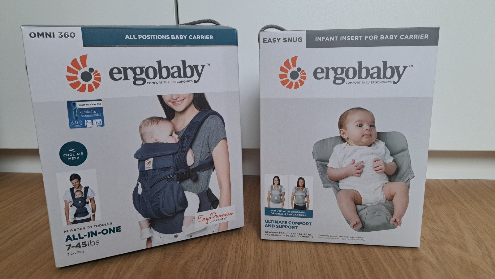 Ergobaby draagzak met verkleinkussen, Enlèvement, Comme neuf, Porte-bébé