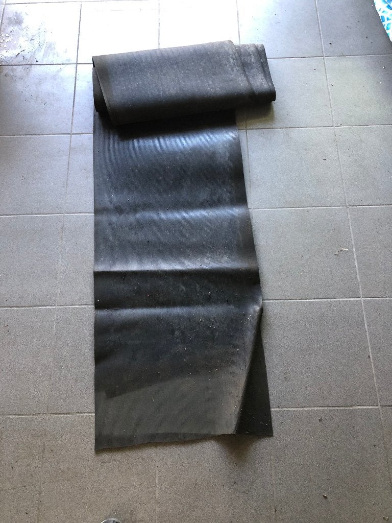4 x rubber mat 5m x 0,5m, Ophalen of Verzenden, Gebruikt, Overige typen