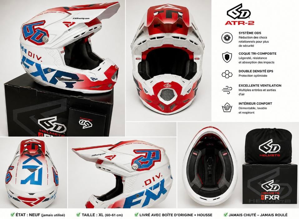 ATR2 6D-helm, Motoren, Kleding | Motorhelmen, XL, Ophalen of Verzenden, Nieuw met kaartje, Overige merken