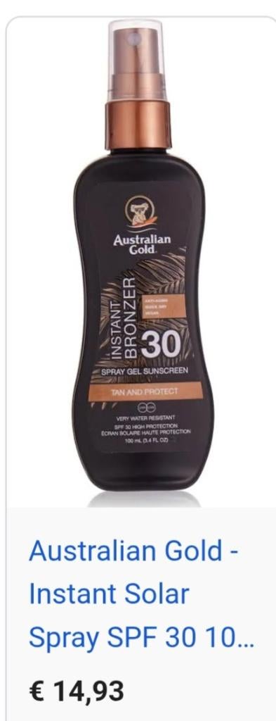 Zelfbruiner met zonnefactor, Bijoux, Sacs & Beauté, Beauté | Soins du corps, Enlèvement, Neuf, Coup de soleil ou Après-soleil