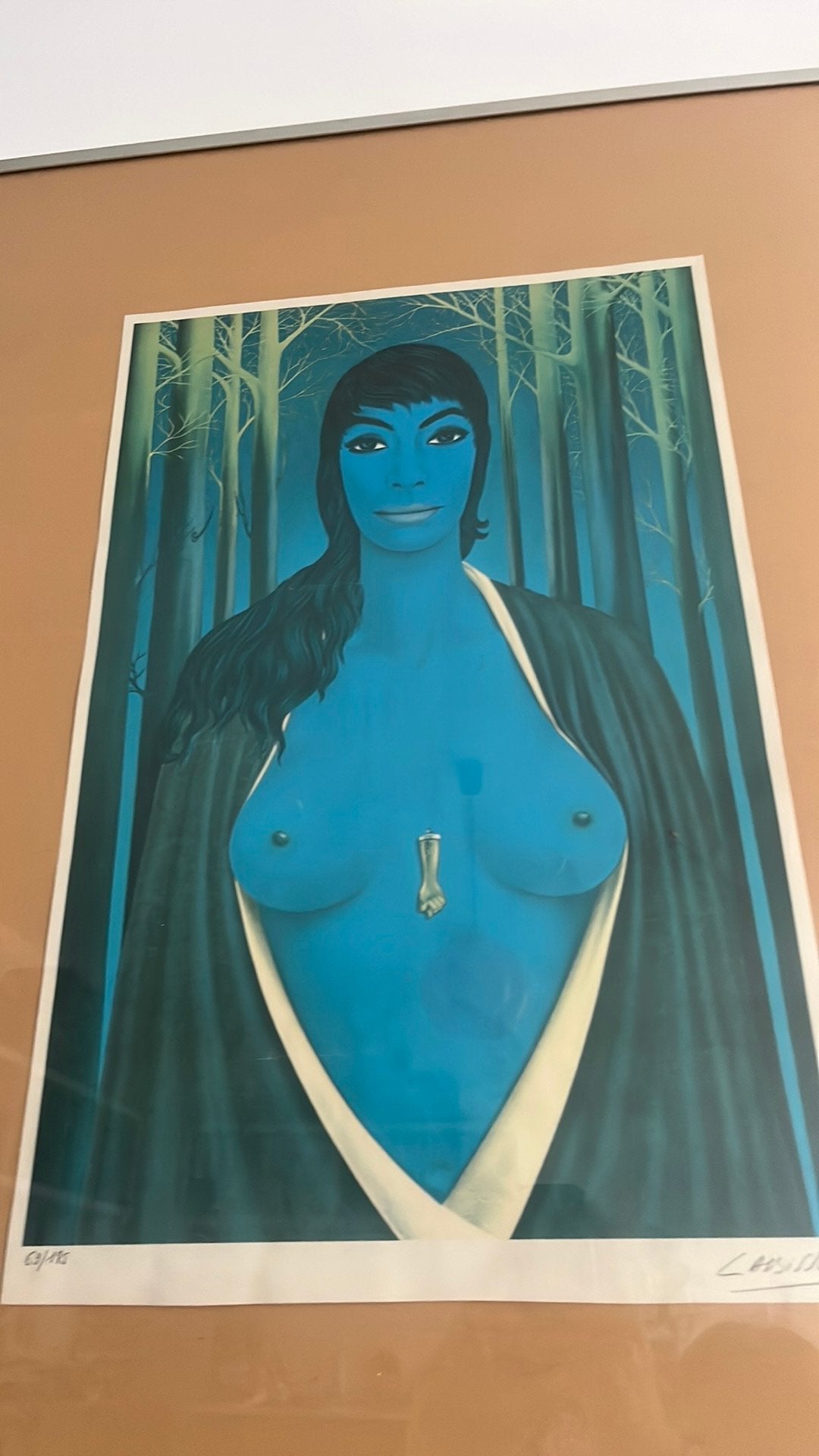Gravure Labisse signée, Enlèvement