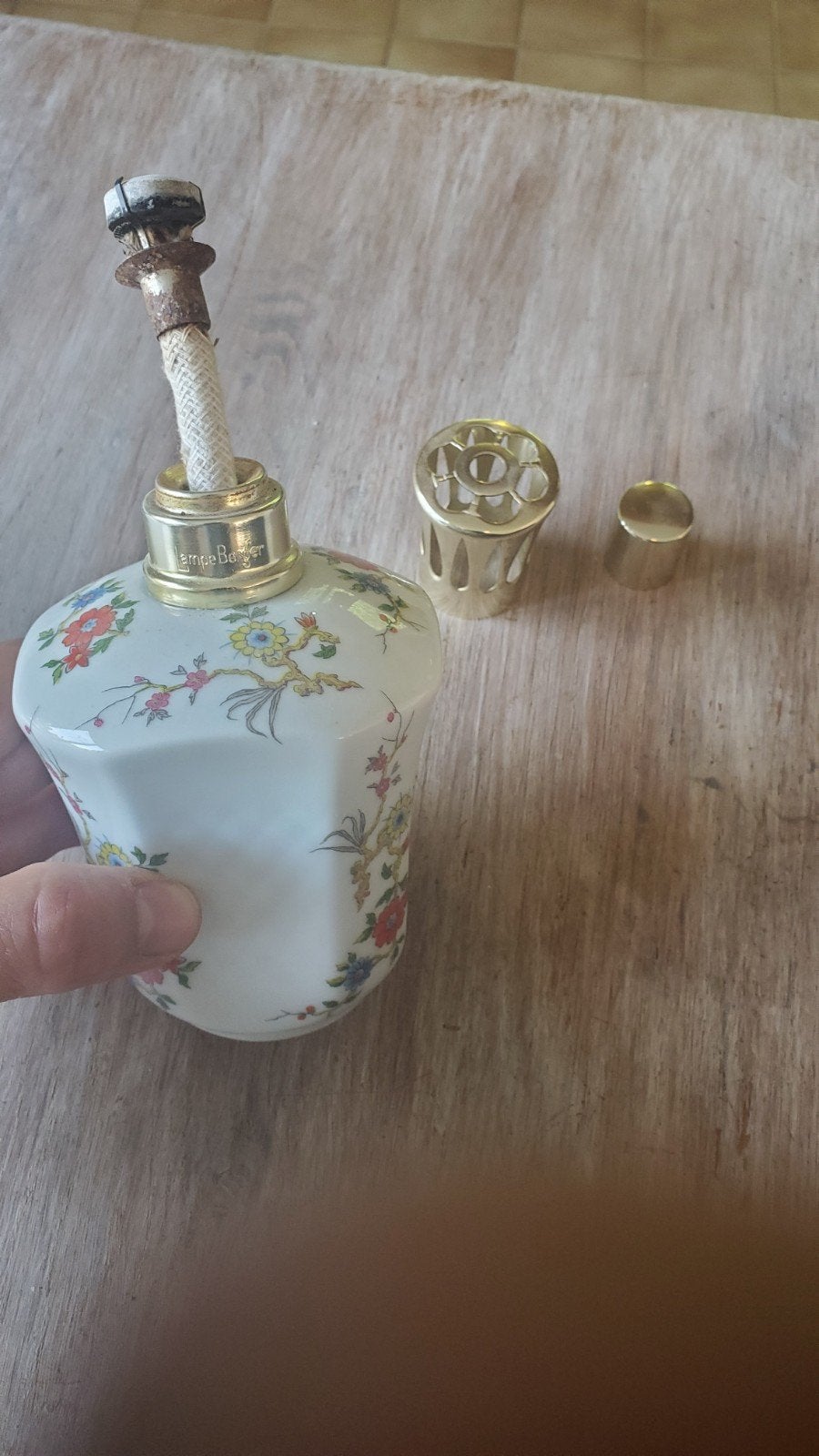 Vintage Lampe Berger Paris – Limoges porselein, Ophalen
