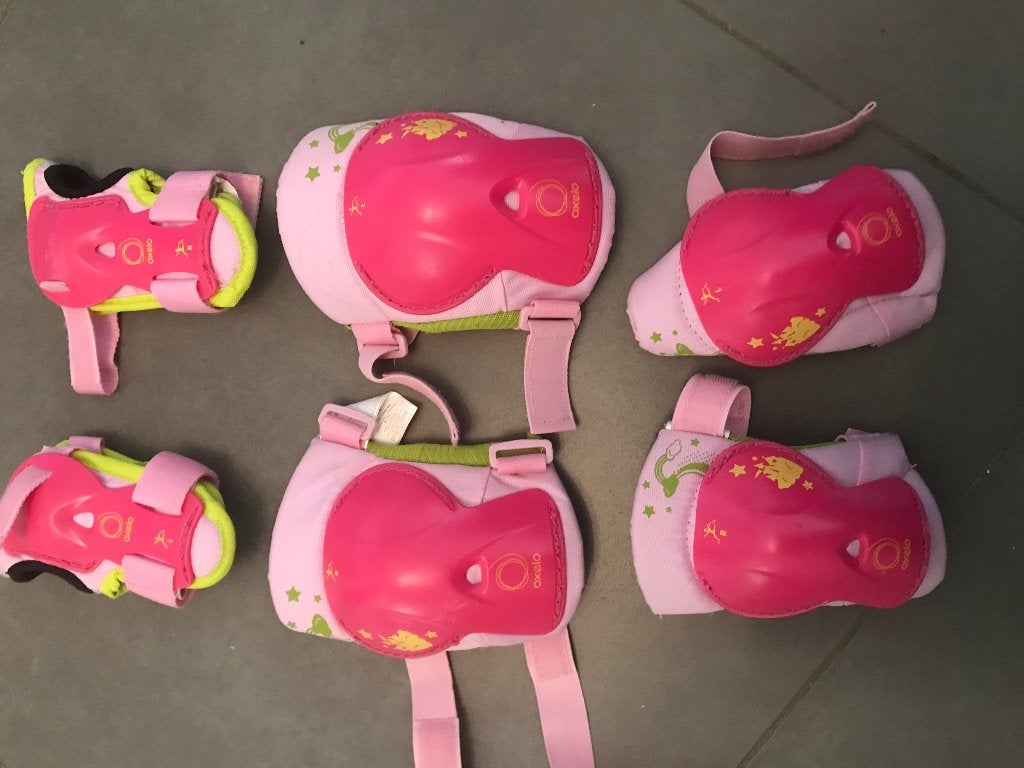 Beschermset skaten, rolschaatsen, skateboarden, Sport en Fitness, Skeelers, Gebruikt, Kinderen, Bescherming, Ophalen