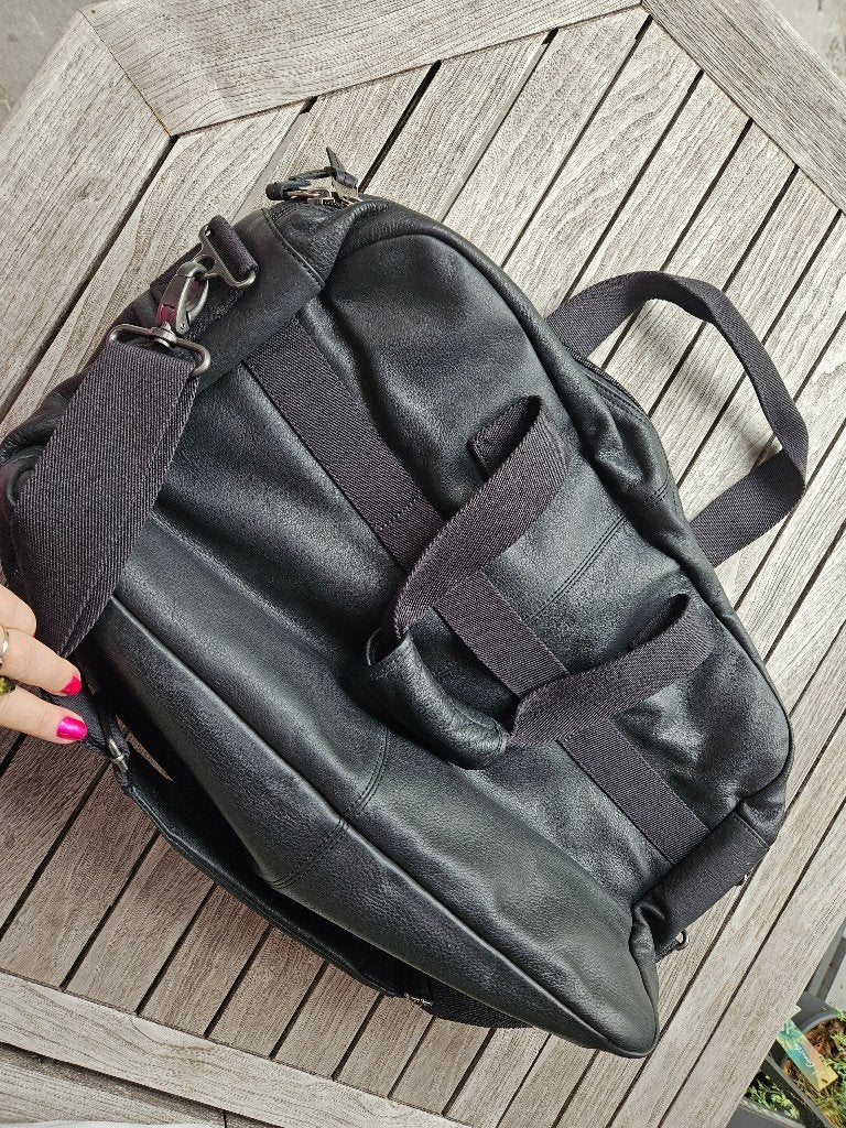 Eastpak lederen reistas, 40 tot 60 cm, Zwart, Nieuw, 35 tot 55 cm