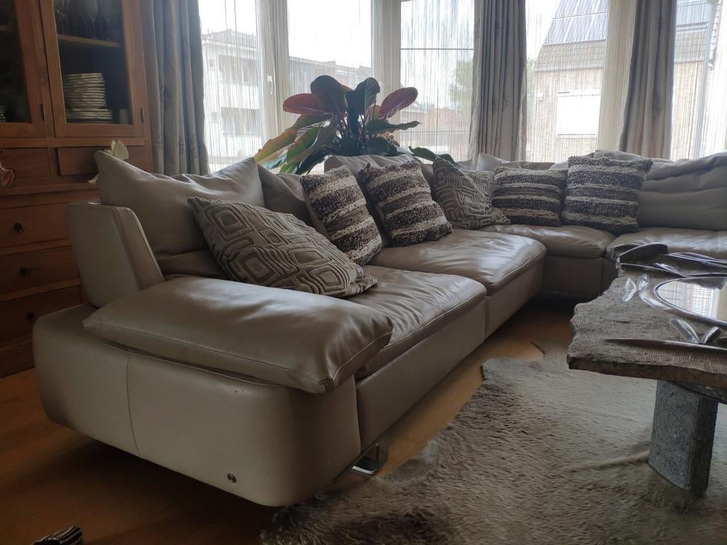 Canapé d'angle en cuir Natuzzi, Maison & Meubles, Enlèvement