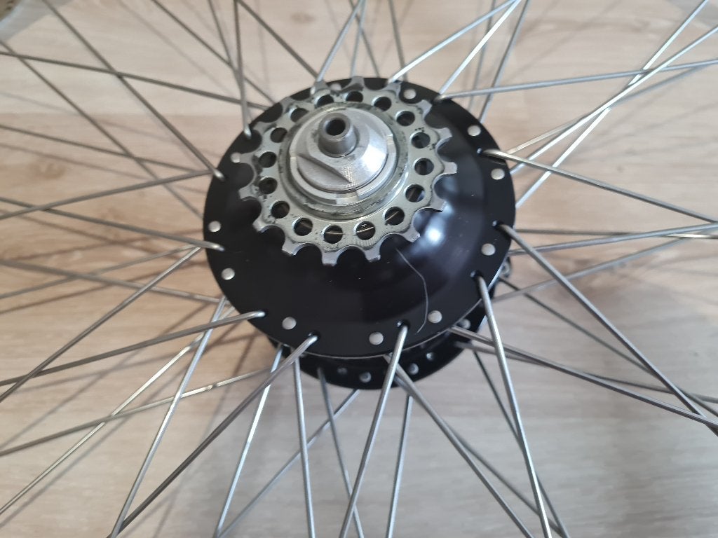 Moyeu de vitesse Rohloff 500/14, Enlèvement ou Envoi, Utilisé, Aluminium, Roue