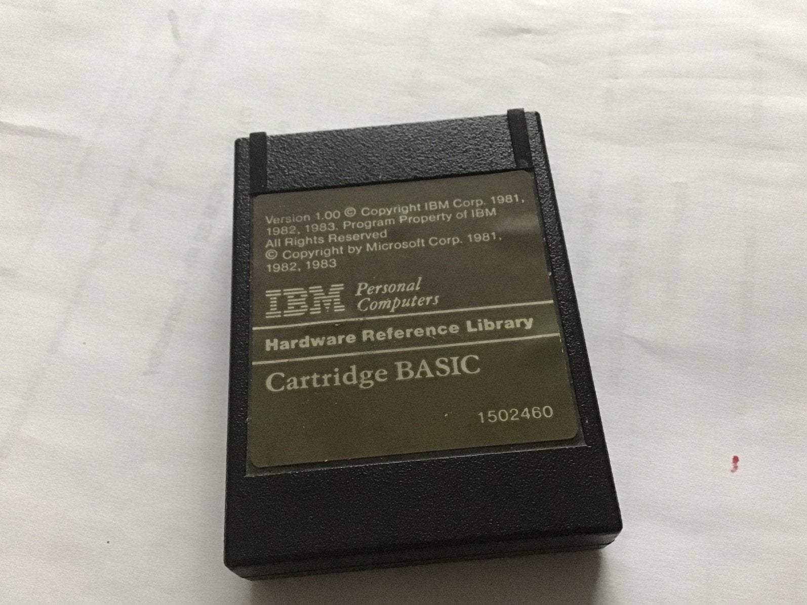 Cartouche IBM Basic pour anciens ordinateurs, Enlèvement ou Envoi, Comme neuf