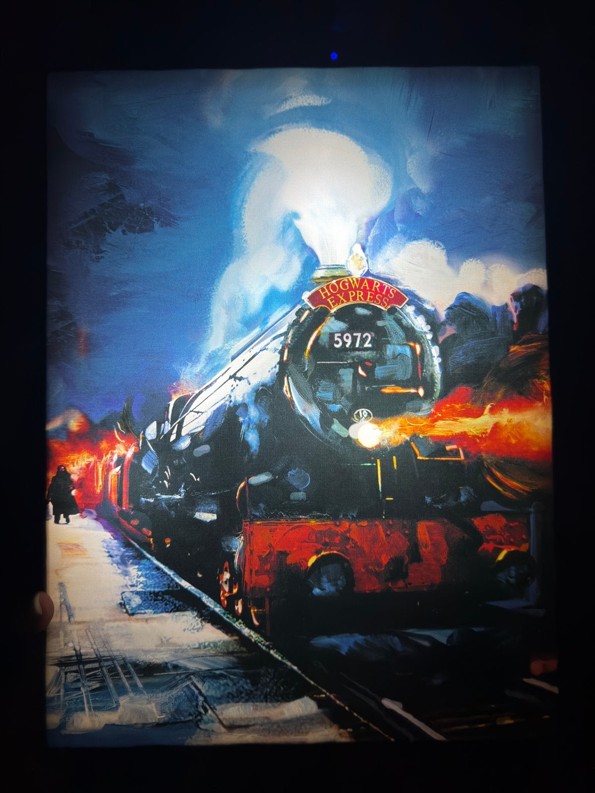 Lichtgevende canvas Hogwarts Express (Harry Potter), Ophalen of Verzenden
