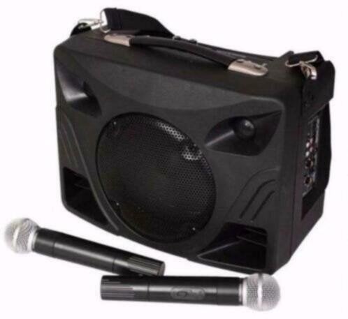Draagbare Omroep set 2 draadloze microfoons Bluetooth,Usb, Bluetooth, Ophalen of Verzenden, Nieuw, Overige typen
