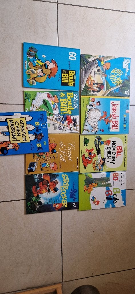 Lot de 9 Bd boule et Bill ancienne collection, Livres, BD, Plusieurs BD, Enlèvement ou Envoi, Utilisé, Roba