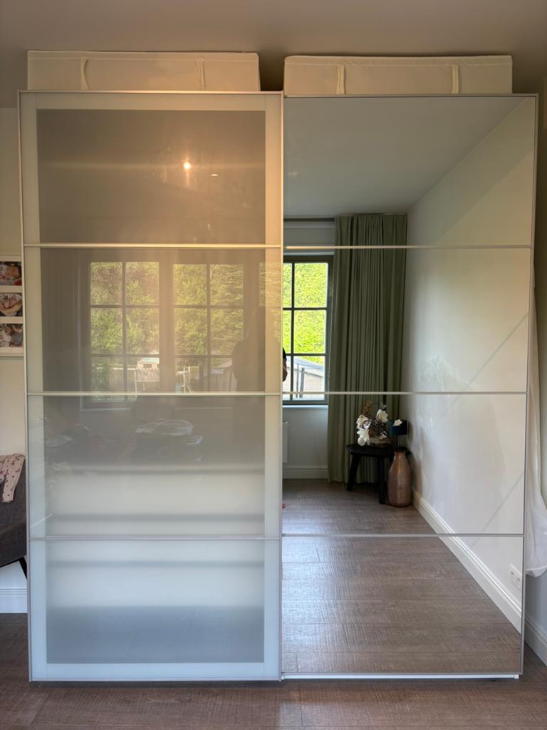 Armoire penderie Ikea Pax 236 x 200 x 63 cm, Enlèvement, Comme neuf, Verre