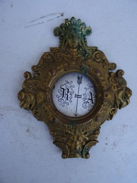Ancien balancier pour horloge 19émé siècle–hauteur : 13.5 cm, Enlèvement ou Envoi