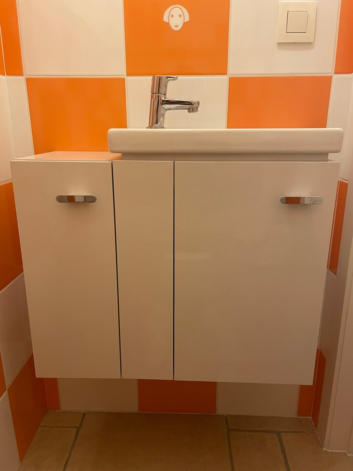 Ideal Standard kraan+ lavabo met kast, Ophalen, Zo goed als nieuw
