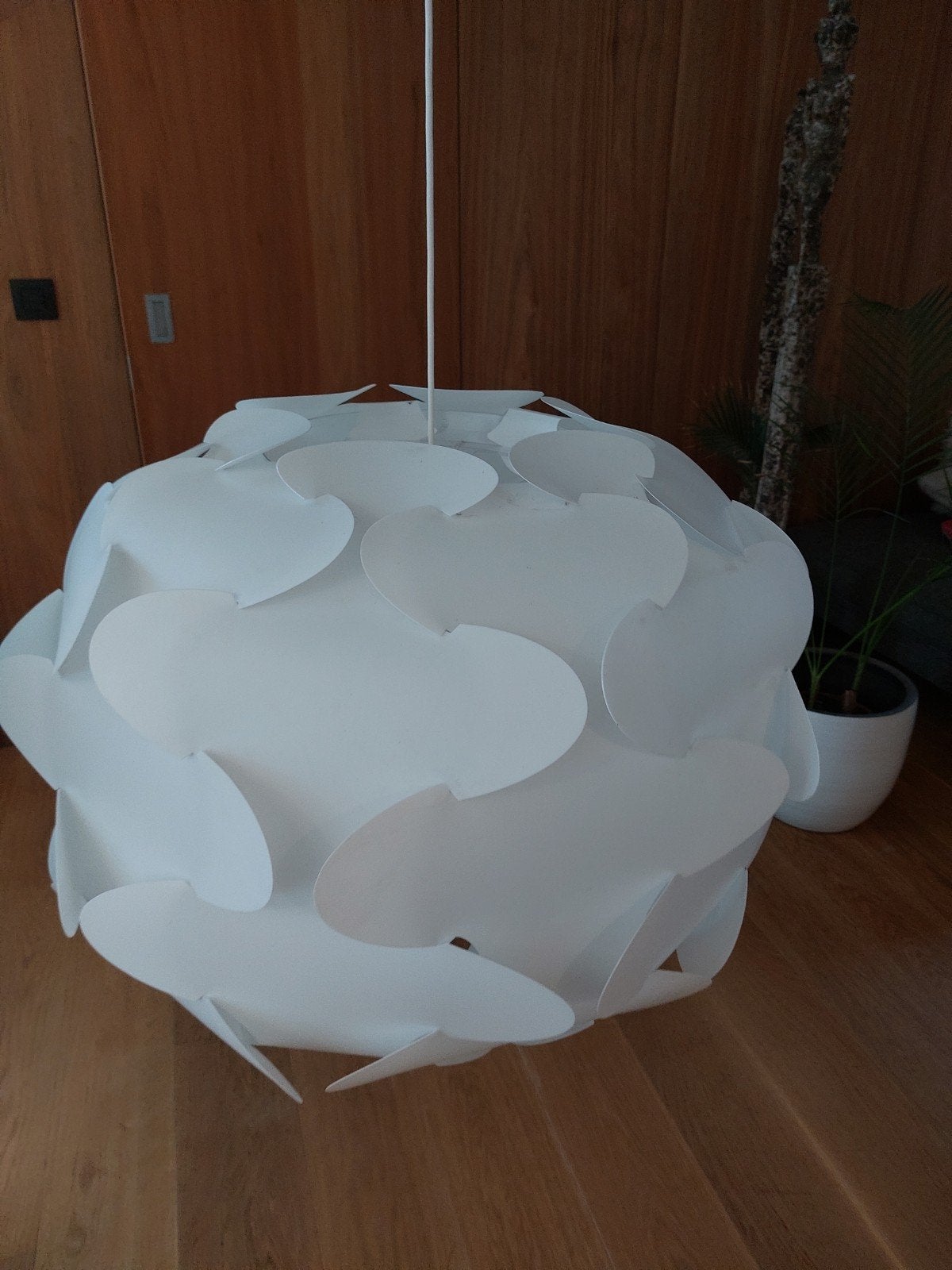Lampe suspendue Ikea vintage Fillsta 70 cm., Maison & Meubles, Enlèvement, Utilisé, Autres matériaux