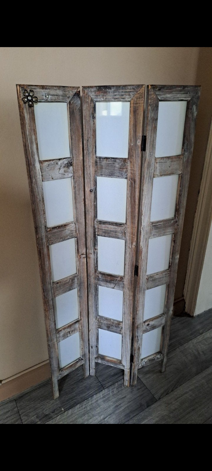 Paravent porte photos, en bois pour 15 photos, Huis en Inrichting, Woonaccessoires | Lijsten, Ophalen, Hout