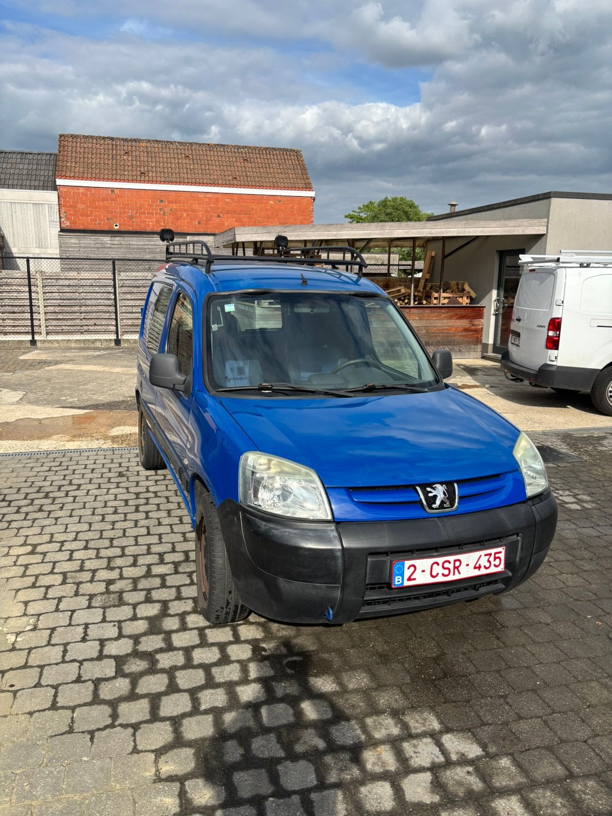 Peugeot partner lichte vracht, Auto's, Voorwielaandrijving, Stof, 4 cilinders, Blauw