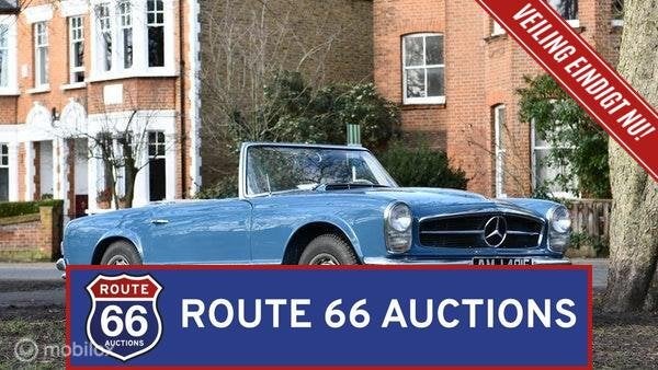 Mercedes-Benz 280 SL Pagode | 1968 | Route 66 Auctions, Auto's, Zwart, Mercedes-Benz, Bedrijf, Handgeschakeld