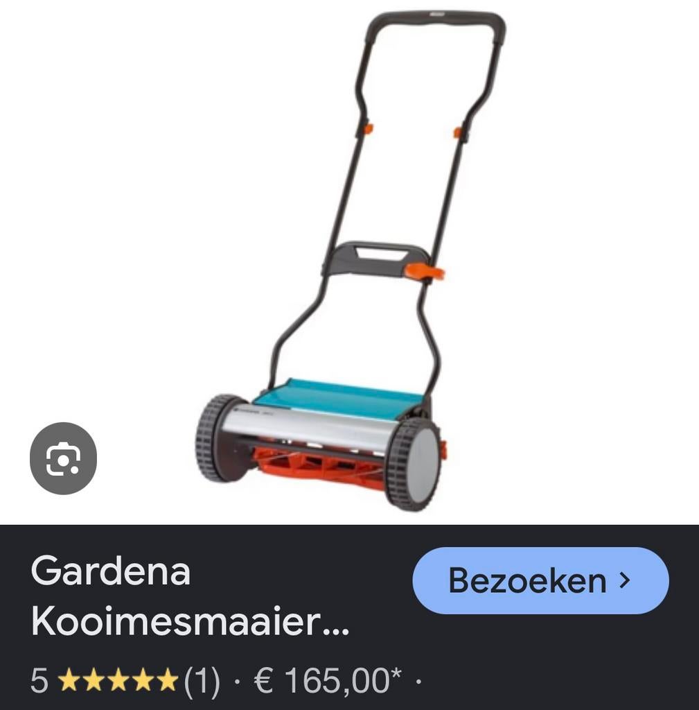 Gardena kooimesmaaier, Tuin en Terras, Grasmaaiers, Kooimesmaaier, Ophalen, Zo goed als nieuw, Opvangbak