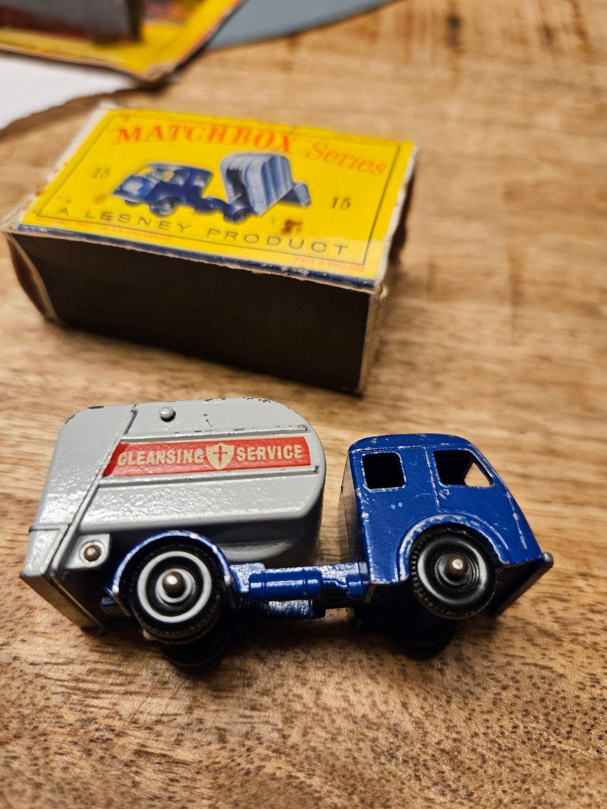 Camion à ordures Matchbox Lesney, Enlèvement ou Envoi, Utilisé, Bus ou Camion, Lesney
