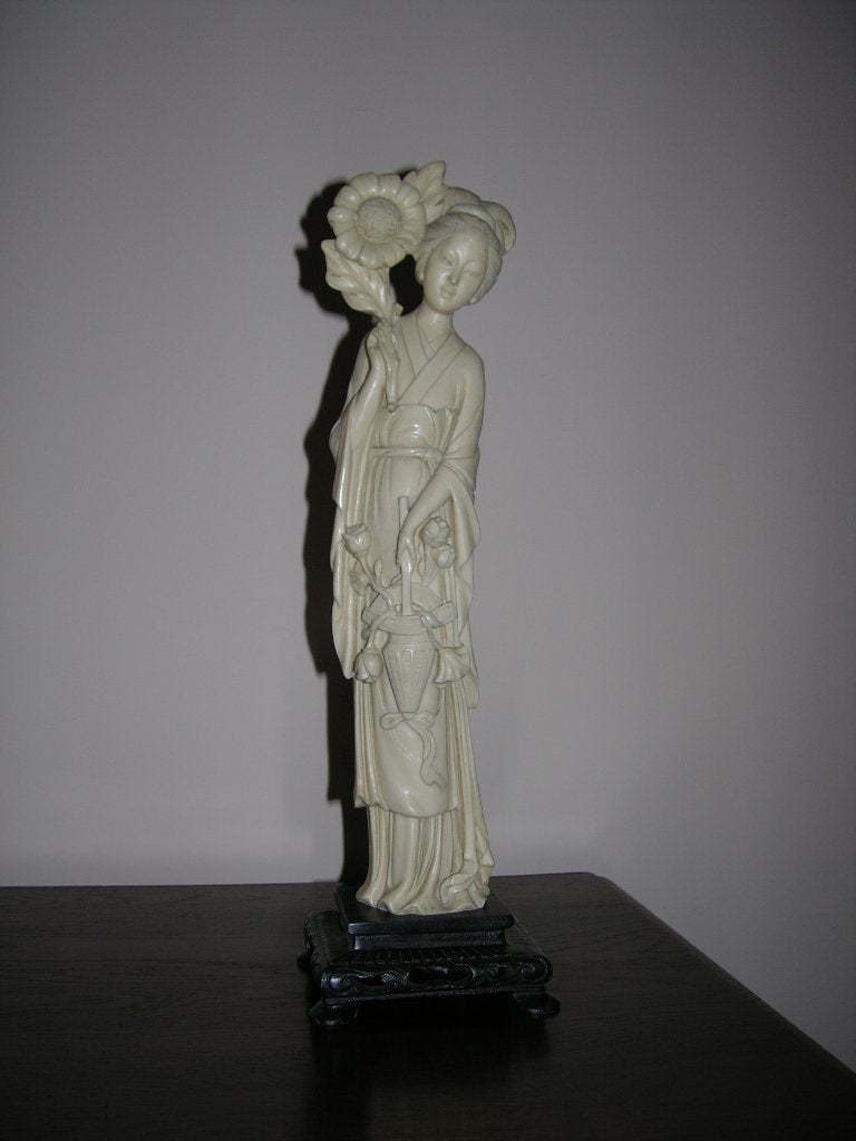 Beelden (brons, terracotta, hout, porselein ...), Ophalen, Brons, Beeld, Vrouw