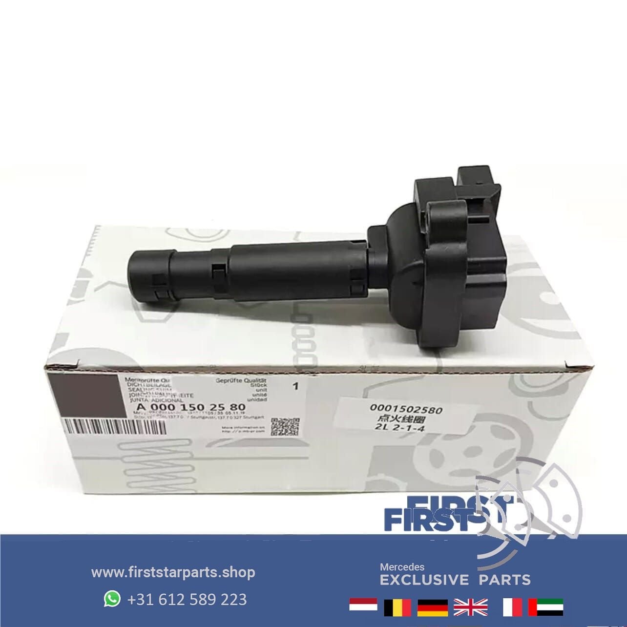 A0001502580 Bobine Voor Mercedes-Benz W203 CL203 W204 S204 S, Auto-onderdelen, Gebruikt, -, Ophalen of Verzenden, -
